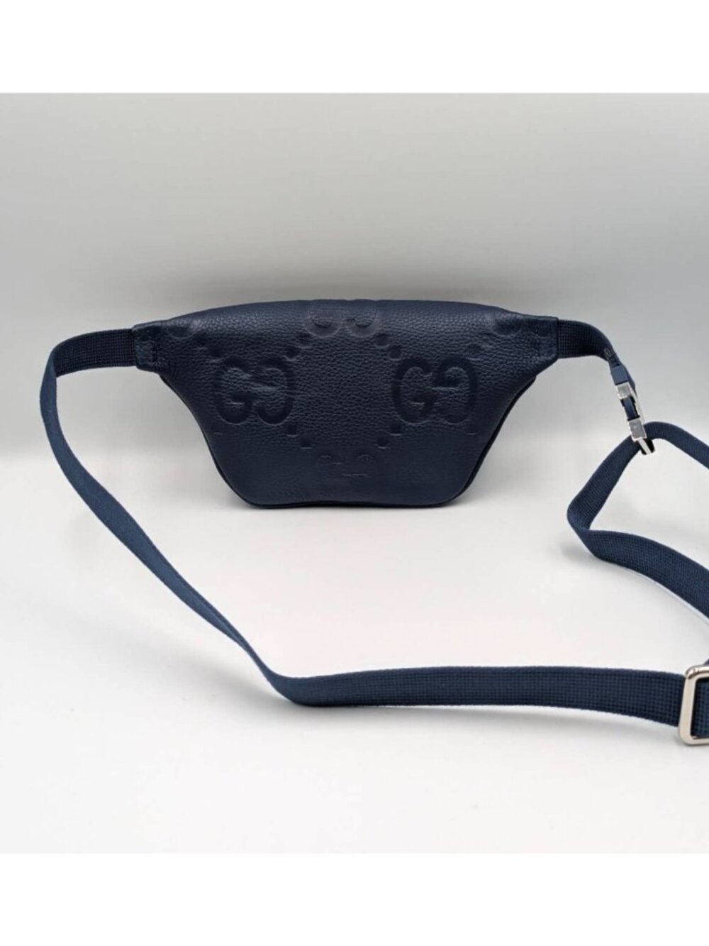 Gucci Jumbo GG Piuma Calfskin Belt Bag Navy 90cm 658582 - Picture 5 of 14